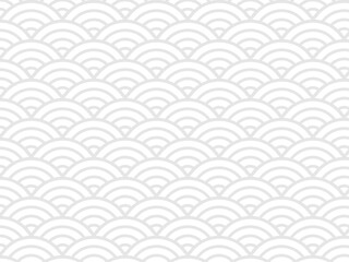 和柄パターンの背景壁紙素材、金色の青海波のベクターイラスト