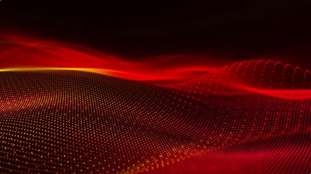 red background