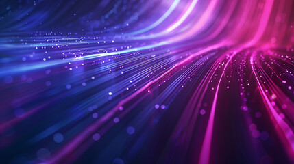 Abstract texture background featuring neon fiber optic lines, symbolizing speed and technology in a dynamic visual display.