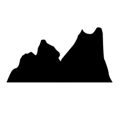 silhouette mountain