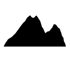 silhouette mountain
