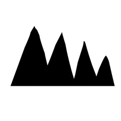 silhouette mountain