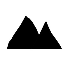 silhouette mountain