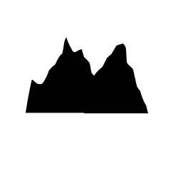 silhouette mountain