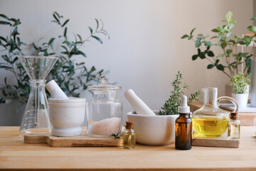 Natural organic herb medicine, skin care beauty products, vitamin, essential oil, and supplement making.