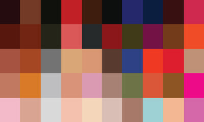 Fashion color palette. Powerful color trends