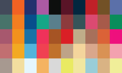 Illustration color palette. Powerful color trends