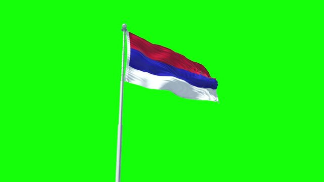 Green screen flag of Republic of Srpska