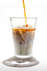 Making Iced Cafe Au Lait 1