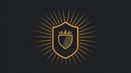 Fototapeta premium Football Badge with shield logo designs, Modern Soccer Badge logo template. 