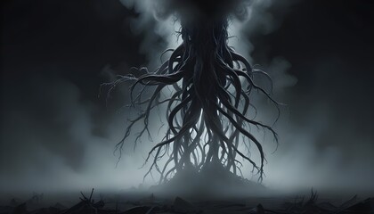 Clear Plain Shiny Soft Vintage Bokeh Cloudy Wave Like Geometric Black Background or Texture