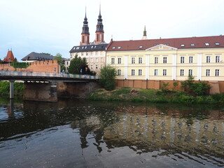 old city by the canal in Opole Poland (Venice of Opole)