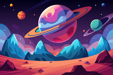 Alien Planet stock illustration