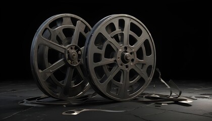 Obraz premium Clear Plain Shiny Soft Vintage Bokeh Cloudy Wave Like Geometric Black Background or Texture