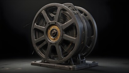 Obraz premium Clear Plain Shiny Soft Vintage Bokeh Cloudy Wave Like Geometric Black Background or Texture