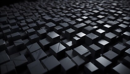 Fototapeta premium Clear Plain Shiny Soft Vintage Bokeh Cloudy Wave Like Geometric Black Background or Texture