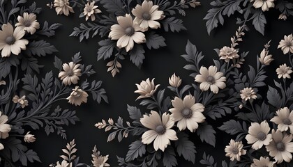 Clear Plain Shiny Soft Vintage Bokeh Cloudy Wave Like Geometric Black Background or Texture