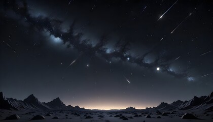 Fototapeta premium Clear Plain Shiny Soft Vintage Bokeh Cloudy Wave Like Geometric Black Background or Texture