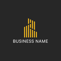 Luxury Line Real Estate or Apartment Logo