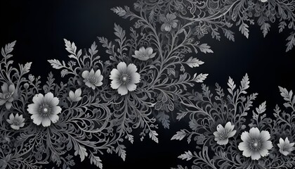 Clear Plain Shiny Soft Vintage Bokeh Cloudy Wave Like Geometric Black Background or Texture