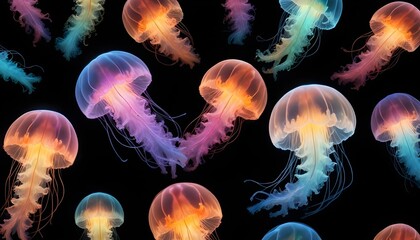 Fototapeta premium Clear Plain Shiny Soft Vintage Bokeh Cloudy Wave Like Geometric Black Background or Texture