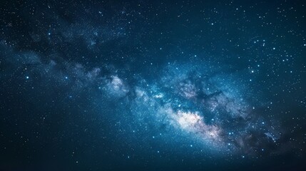 Fototapeta premium Starry night sky with the Milky Way clearly visible