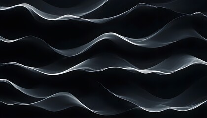 Obraz premium Clear Plain Shiny Soft Vintage Bokeh Cloudy Wave Like Geometric Black Background or Texture