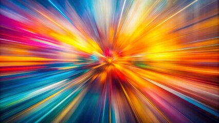 Obraz premium Abstract subtle blurred background featuring various lines in different directions and colors with a sense of movement and energy.