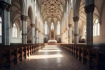 photo of the inside of a church, church inside, church, citadelle