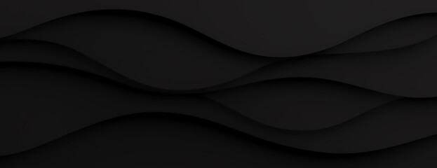 black luxury wave background