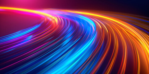 Abstract Futuristic colorful Speed Motion trail Background