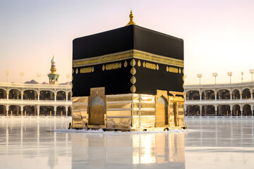 kaaba in meka,  kaaba illustration in meka, mecca kaaba