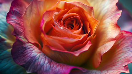 close up of a colorful rose, beautiful wallpaper 