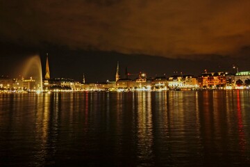 Fototapeta premium A quick overnight stop after some train troubles landed me in Hamburg, Germany en route to Denmark
