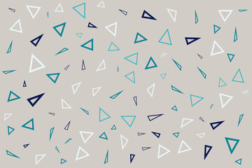 Background Repeated random geometric shape drawn. Cute pattern Template for banner, card, poster with text.