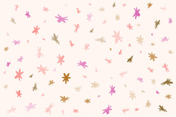 Background Repeated Floral pattern with roses, leaves, floral bouquets, flower compositions. Notebook covers, banner, card, poster with text.