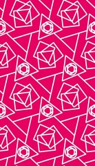 Fototapeta premium Geometric seamless patterns , Human design is not intelligence.