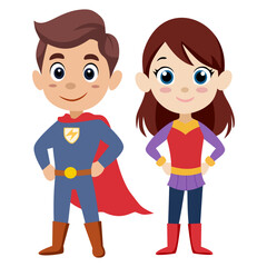 This is a hero career vector consisting of male hero and female hero. Used to decorate or present various events.