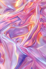 Obraz premium Soft satin fabric waves of pastel color background design. Texture with smooth flowing patterns and light shiny effect