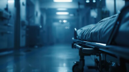 A diagnosis advertisement features an ultramodern, supernatural scene, with copy space set for your unique message