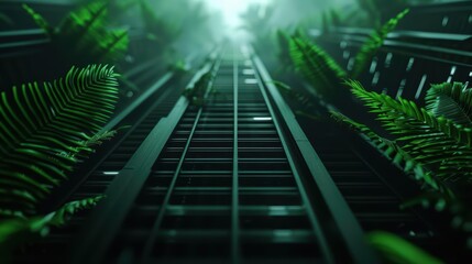 Carbon neutrality visuals present an ultramodern, supernatural scene, with copy space for your customized details