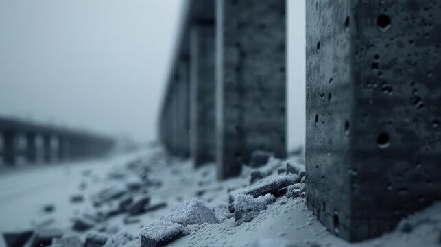 Construction is depicted in an ultramodern, supernatural scene, with copy space for your personalized message