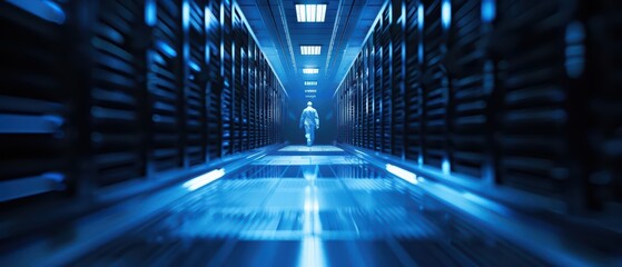 Quality assurance is depicted in an ultramodern, supernatural scene, with copy space for your personalized message