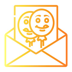 Fototapeta premium invitation Line Gradient Icon