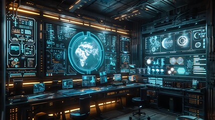 A futuristic hobby workshop with holographic crafting tools and bioluminescent hobby materials, sparking creativity 