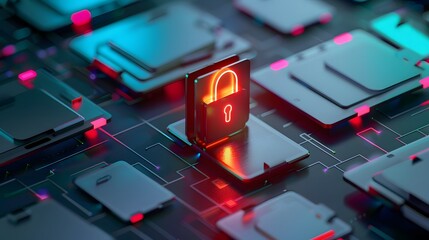 3d file transfer of document in folder, file transfer encrypted form, connection docs information migration. Access to remote file documents 3d and folder. 3d document icon vector render Illustration.