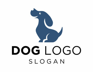 Logo about Dog created using the CorelDraw application. on a white background.