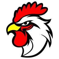 Chicken vector art illustration.