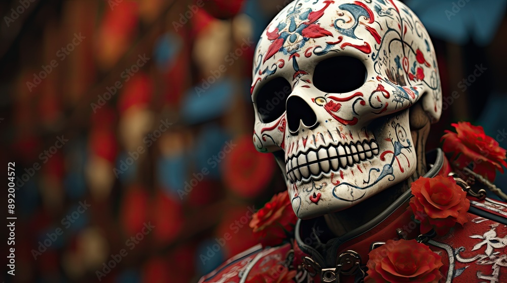 Poster 3d render of a person in a mask hd 8k wallpaper stock photographic image