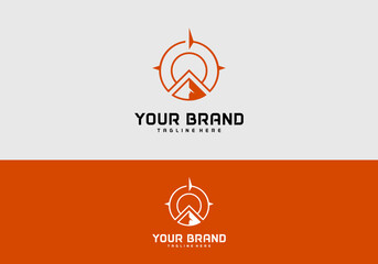 Logo design brand Adventure Compass © Panjulk